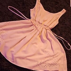 Elegant Cream Mini Dress